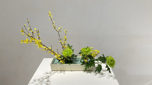 2-12 Variation No.5 Slanting Style Moribana by Ms.Misei Ishikawa