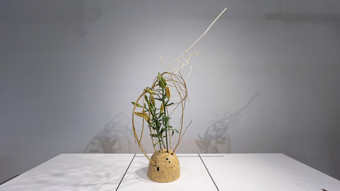 5-25 Practicing for a Future Ikebana Exhibition by Ms.Koei Sawada