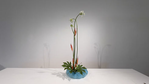 3-1 Vertical Composition(Moribana) by Ms.Gaho Isono  - with English subtitles