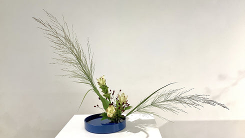 1-18 Variation No.2 Slanting Style Moribana by Ms.Komiko Kato