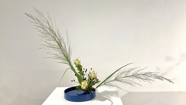 1-18 Variation No.2 Slanting Style Moribana by Ms.Komiko Kato