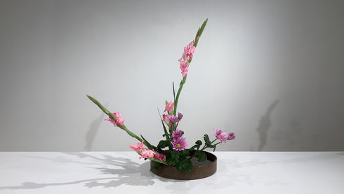 1-11 Variation No.1 Upright Style Moribana by Ms.Kazuko Nakada