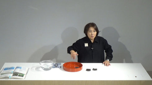 2-14 Variation No.6 Horizontal Style Moribana by Ms.Kumiko Kato