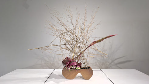 5-25 Practicing for a Future Ikebana Exhibition by Ms.Koei Sawada