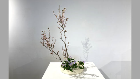 1-1 Basic Upright Style Moribana by Ms.Koei Sawada