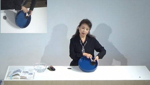 1-8 Basic Slanting Style Moribana(in Reverse) by Ms.Okamoto Seishu