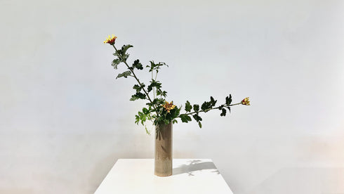 1-19 Variation No.2 Slanting Style Nageire by Ms.Kazuko Nakada