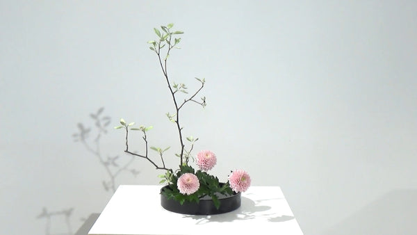 1-1 Basic Upright Style Moribana by Mr.Ken Katayama