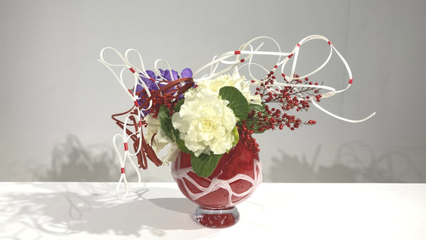 1-20 2-20 特殊な花材・行事の花 (正月花)2中村草山