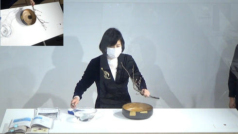 2-14 Variation No.6 Horizontal Style Moribana by Ms.Misei Ishikawa